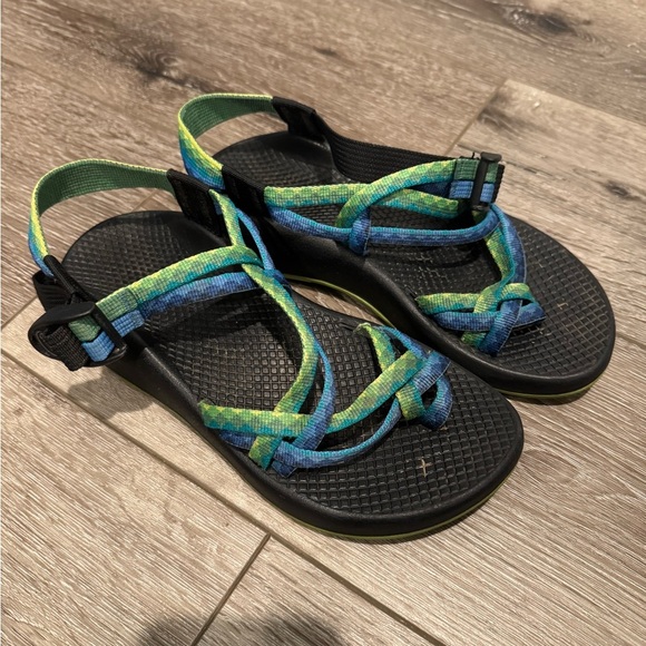 Chaos ZX/2 DUAL ADJUSTABLE STRAPS CLASSIC SANDAL blue green - Picture 1 of 5